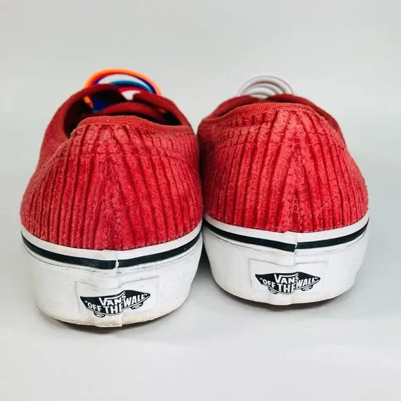 Vans Authentic Corduroy Rumba Red Skate Shoes, Size 7 US, Mens, Good Condition - Picture 8 of 13